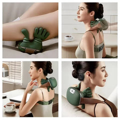 New Electric Shoulder and Neck Massager and Back Massager 4D Palm-Style Deep Tissue Massage Relieves Pain and Relaxes Muscles