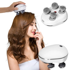 Infrared Scalp Massager Deep Kneading Relief Stress Relax Mini Head Massage Device Portable Body Massager The Best Gift