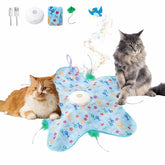 Interactive Electric Cat Toy with USB Charging, Long-Safe for All Cats - Hide-And-Seek Game,Durable Plastic Construction, for In