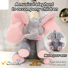 #2025 Elephant toy plush singing elephant ears moving electric plush toy cute elephant stuffed animal toy baby gift