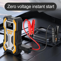 Car Jump Starter With Air Compressor LCD Screen 26800mAh Portable Booster Charger 6000A Powerful Car Battery Starting Devi