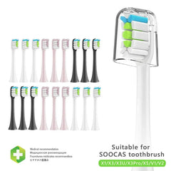 Replacement Brush Heads for Xiaomi SOOCAS X3 X5 V1 X3U 5-10pcs Bristle Heads Electric Toothbrush Dupont Bristle Sealed Packed