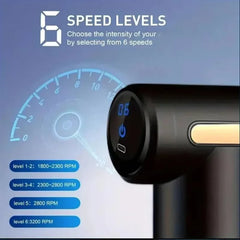 Electric Percussion Massage Gun Deep Tissue Muscle Relaxer Fascia Body Neck Back Pain Relief Fitness Recovery Tool for Shoulder
