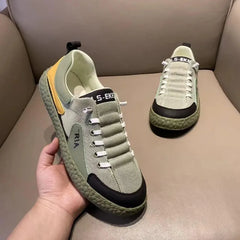 Green Men Casual Shoes Tennis Sneakers for Men Mesh Running Shoes Loafers Luxury Mens Shoe 2024 Spring Autumn Men's Sports Shoes