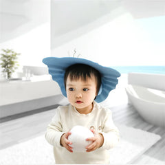 Baby Shower Soft Cap Adjustable Hair Wash Hat for Kids Ear Protection Safe Children Shampoo Bathing Shower Protect Head Cover