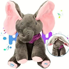 #2025 Elephant toy plush singing elephant ears moving electric plush toy cute elephant stuffed animal toy baby gift