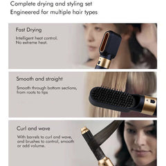 High-speed Five-in-one Hair Curler Hot Air Comb Multi-function Hair Dryer