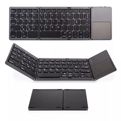 Folding  Tablet Phone Computer Wireless Foldable Bluetooth Keyboard Multi-Function Button