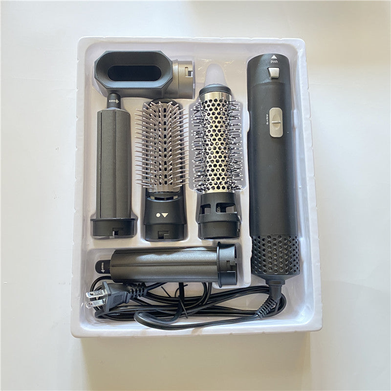 5-in-1 Hot Air Comb Curling Iron Styling Comb Hair Dryer