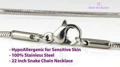 Emerald Park Jewelry Dove with Olive Branch Peace Symbol Charm Snake Chain Necklace