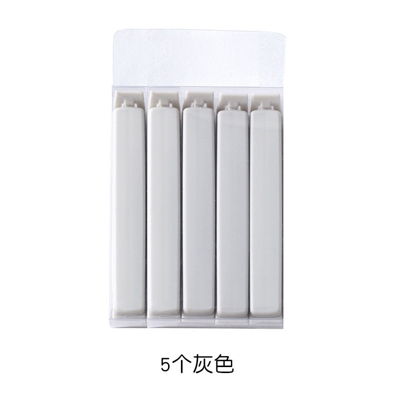TZ2160 food fresh-keeping sealing clip plastic bag clip snack bag sealer 5 pieces sealing clip