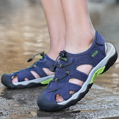 Y 38-48 Plus Size Summer Men's Sandals Outdoor River Tracing Casual Beach Shoes for Men