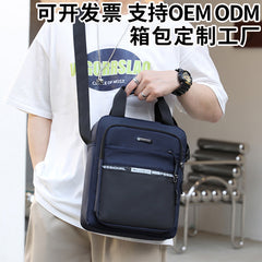 Men's Shoulder Bag New Nylon Crossbody Bag Fashionable Handbag Multi-functional Travel Business Briefcase