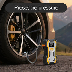 Car Jump Starter With Air Compressor LCD Screen 26800mAh Portable Booster Charger 6000A Powerful Car Battery Starting Devi