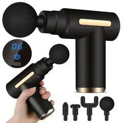 Electric Percussion Massage Gun Deep Tissue Muscle Relaxer Fascia Body Neck Back Pain Relief Fitness Recovery Tool for Shoulder