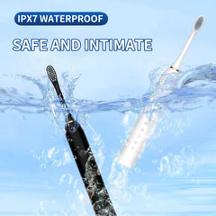 Sonic Electric Toothbrush 3 Brush Heads for Adults IPX7 Waterproof DuPont Brush Head USB Rechargeable High Frequency Cleaning