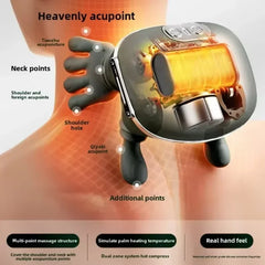 New Electric Shoulder and Neck Massager and Back Massager 4D Palm-Style Deep Tissue Massage Relieves Pain and Relaxes Muscles