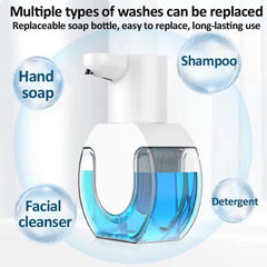 New Wall Mounted Automatic Soap Dispenser Foam Smart Hand Washing Machine 500ml Liquid Rechargeable Bathroom Induction Sensor