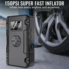 Car Jump Starter Auto Starting Device Emergency Start Car Battery Starter Air Pump Power Bank Outdoor Activity Emergency Charger
