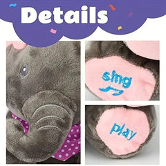 #2025 Elephant toy plush singing elephant ears moving electric plush toy cute elephant stuffed animal toy baby gift