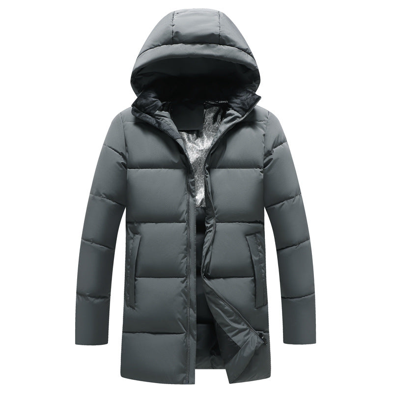 New Mens Graphene Cotton Jacket With A Detachable Hoodextra-thick And On-trend